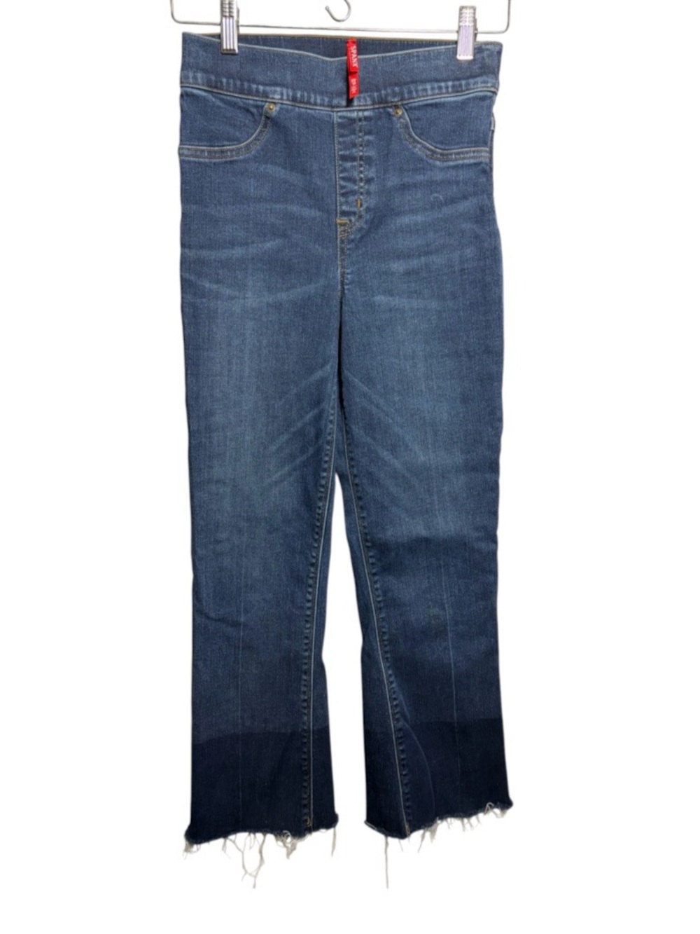 SPANX Cropped Flare Denim Jeans Pull On 
Size XS